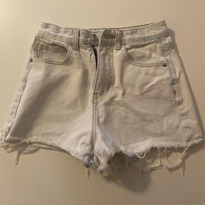 PLT light wash jean shorts size 02